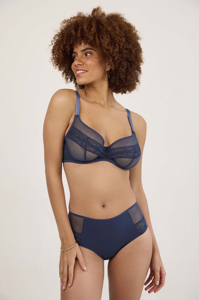 Женские синие трусы-хипстеры 2