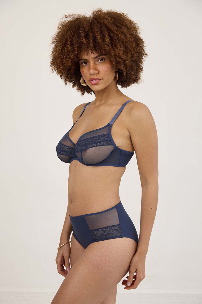 Женские синие трусы-хипстеры 4