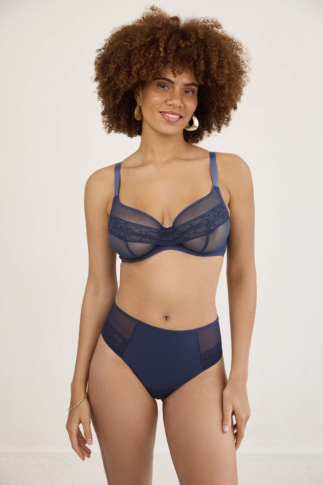 Женские синие трусы-хипстеры 2