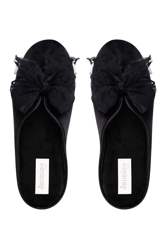 Женские чёрные тапочки 3