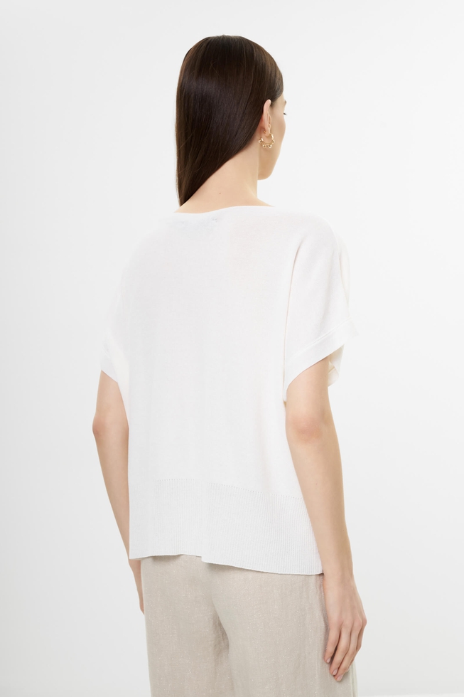 Женский белый джемпер 2