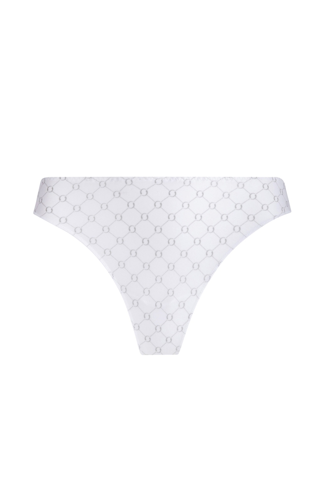  Женские белые трусы-танга  3