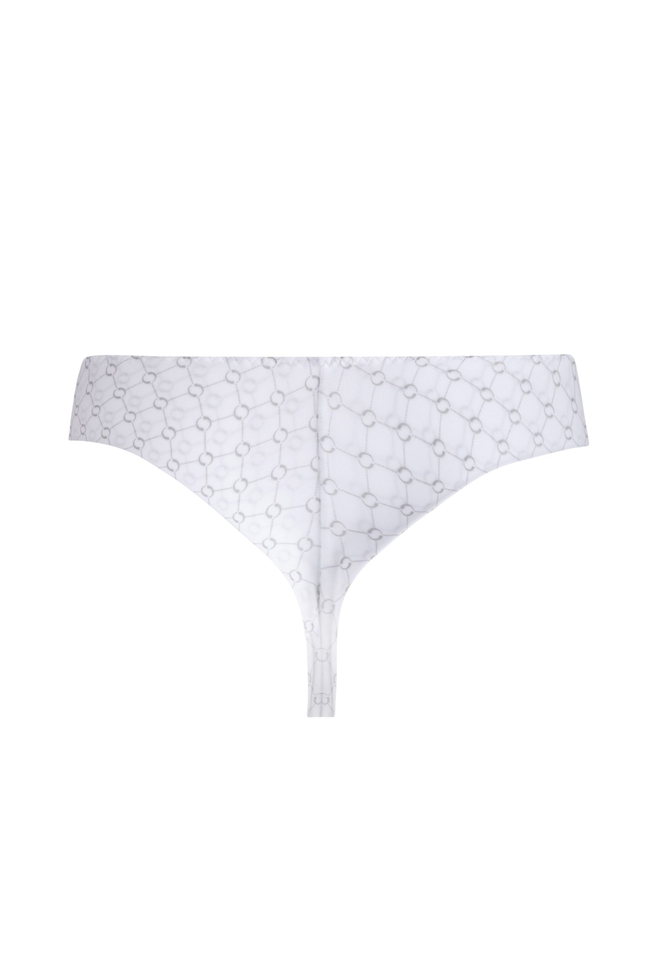  Женские белые трусы-танга  4