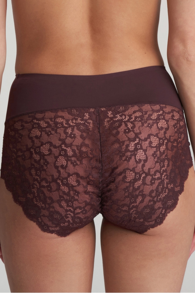  Женские высокие кружевные трусы-слипы  2