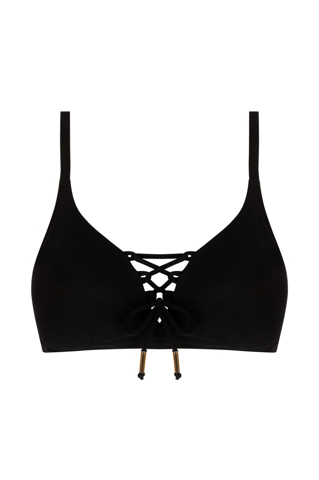 Чёрный купальный лиф 1