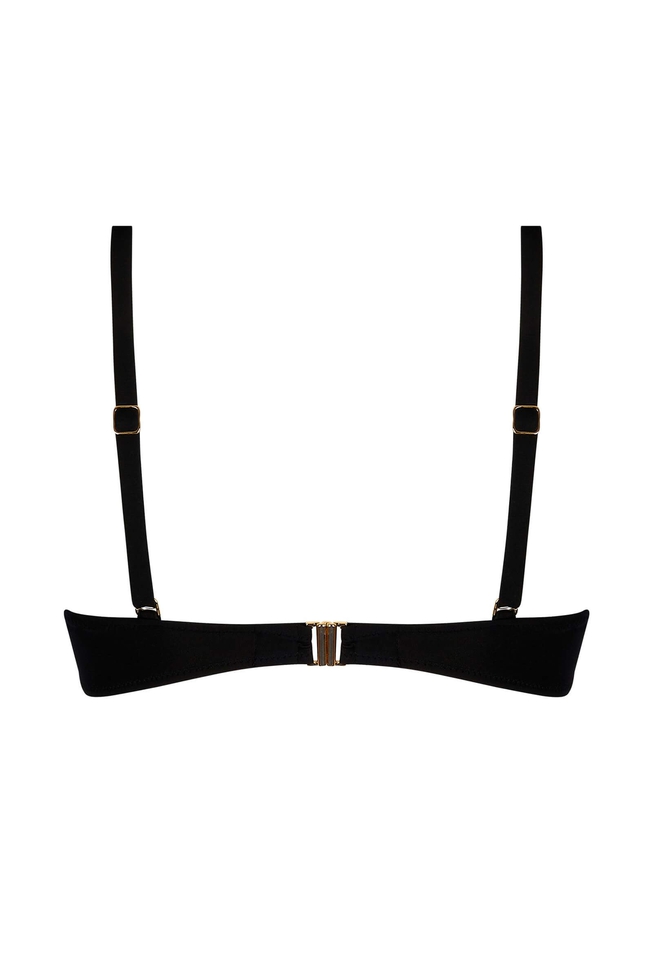 Чёрный купальный лиф 2