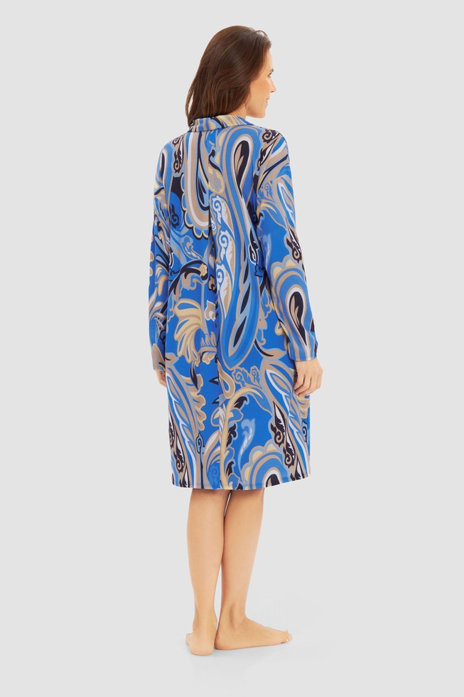  Женская сорочка-рубашка миди  2