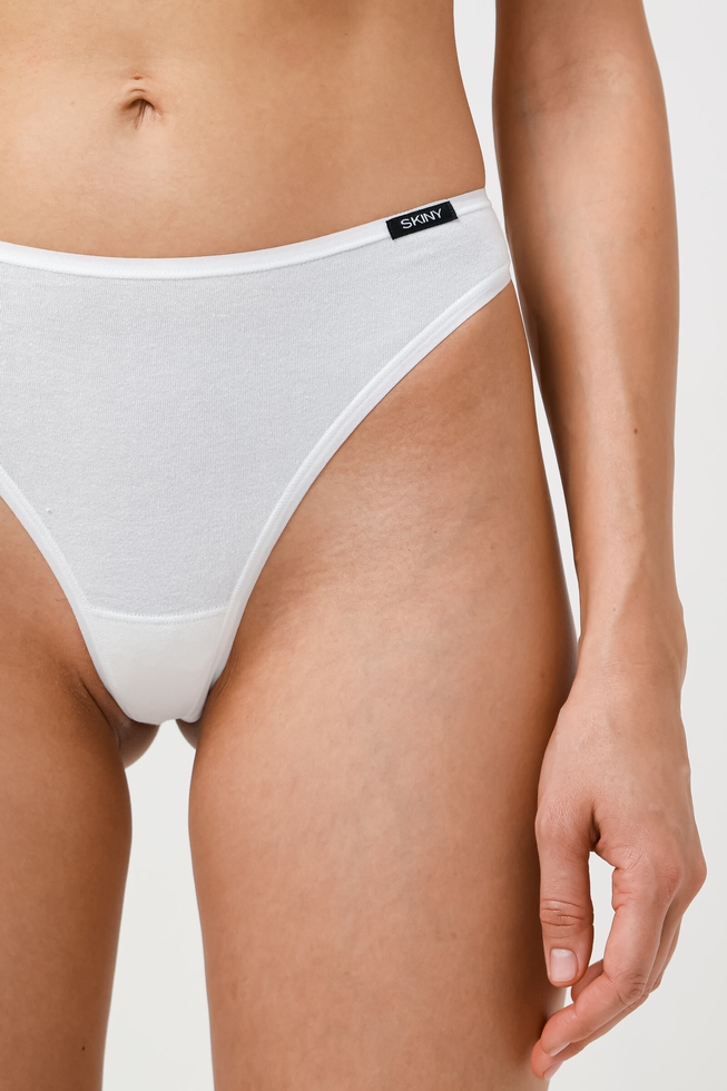 Набор женских белых трусов-стрингов 2 шт 5