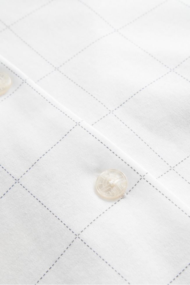 Длинная хлопковая сорочка-рубашка в клетку на пуговицах 9