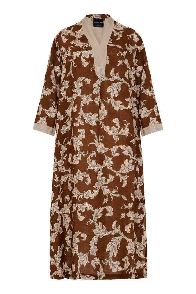 Длинное платье из льна 6