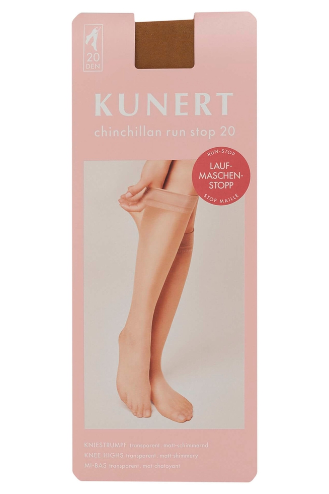 Гольфы женские бежевые Chinchillan Run Stop 20 den 6