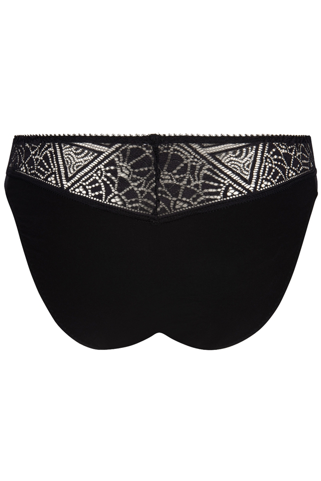 Женские черные трусы-слипы 2