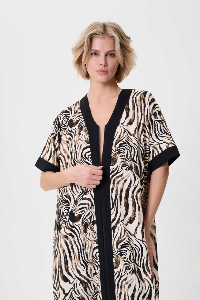  Женский домашний халат миди  3