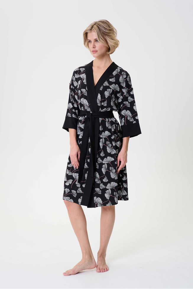  Женский домашний халат миди  6