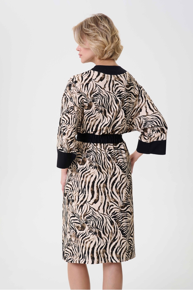  Женский домашний халат миди  2