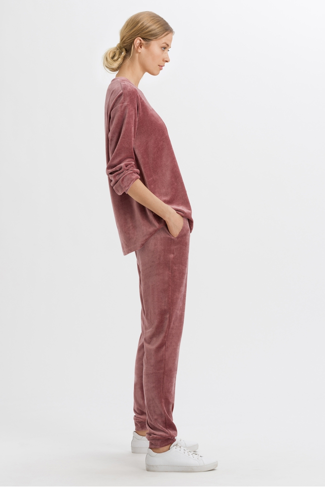  Женский велюровый джемпер  4