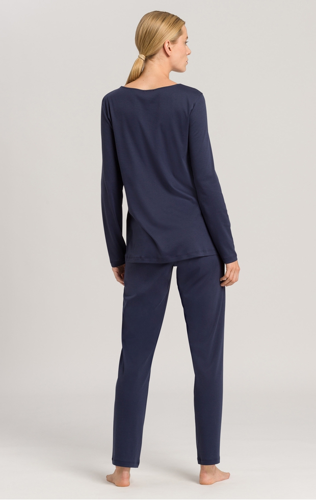  Женская хлопковая пижама с брюками  2
