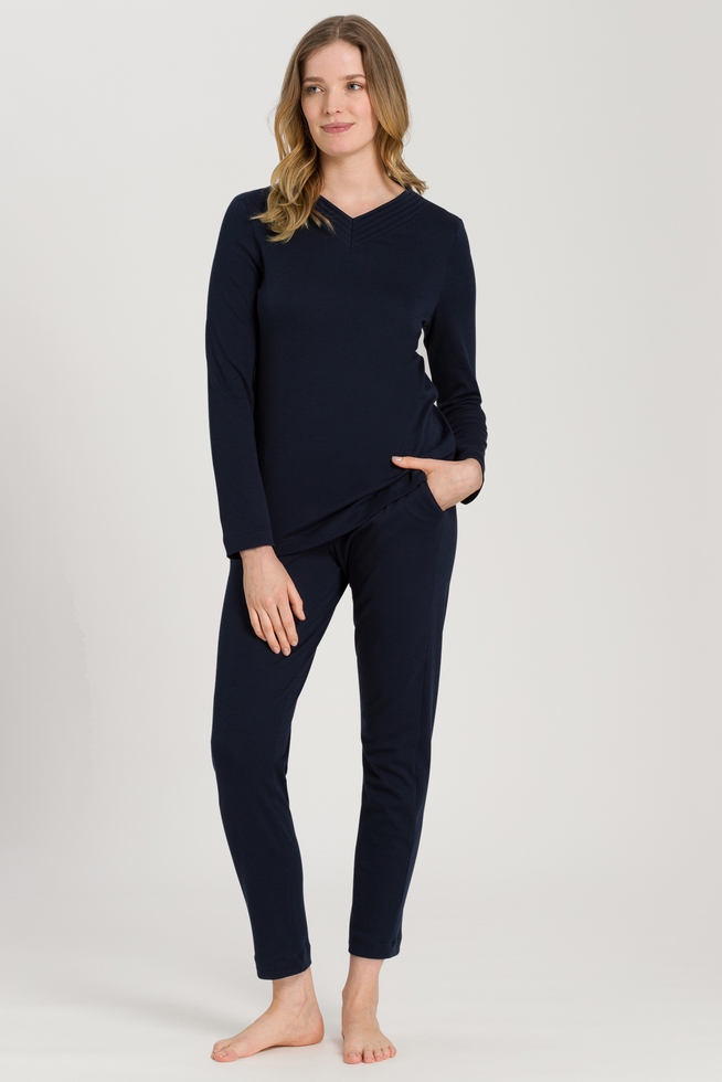  Женская хлопковая пижама с брюками  1