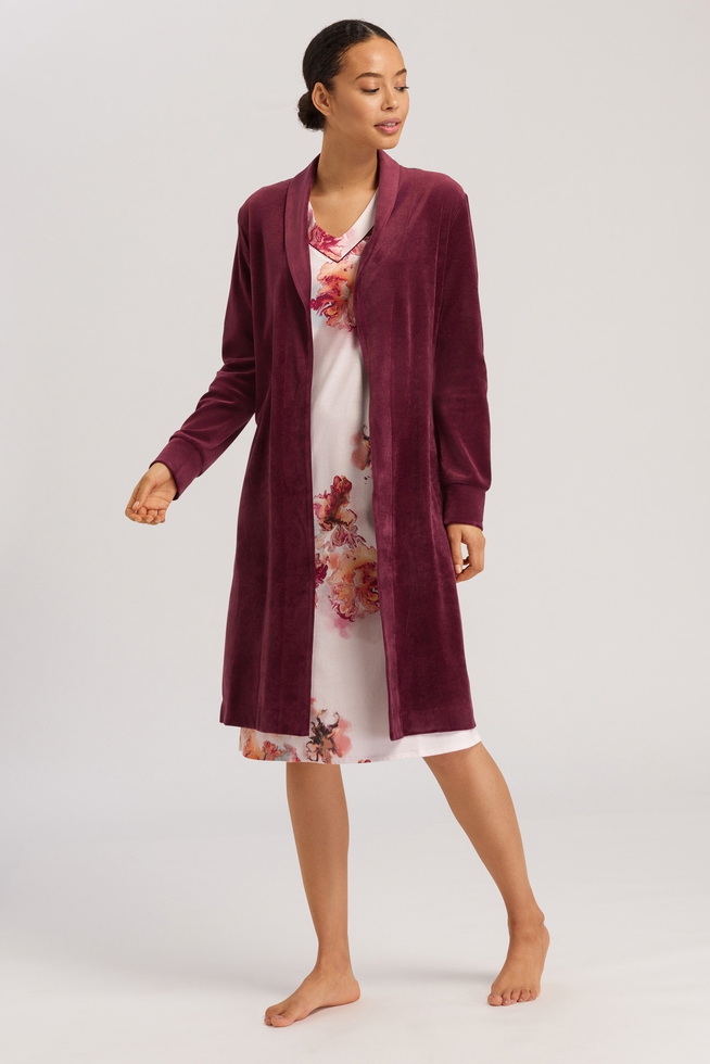 Женский махровый халат миди 4