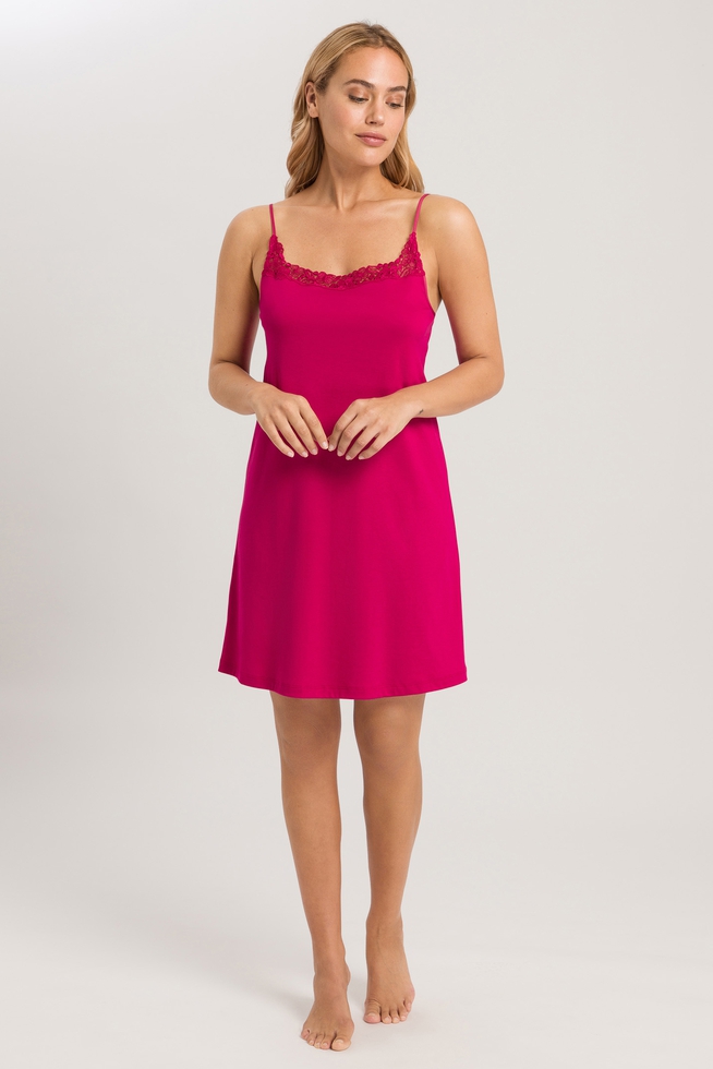  Женская хлопковая короткая сорочка с кружевом  4