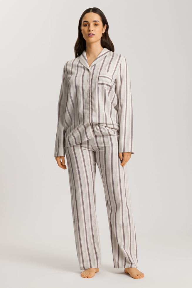  Женский домашний хлопковый топ-рубашка в полоску  4