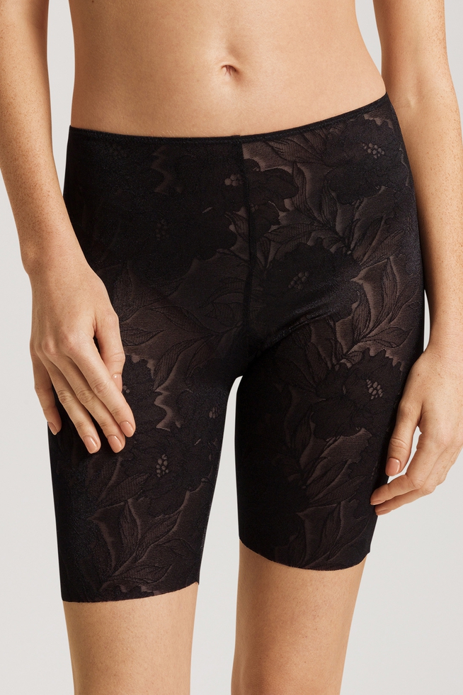 Женские черные трусы-шорты макси 1