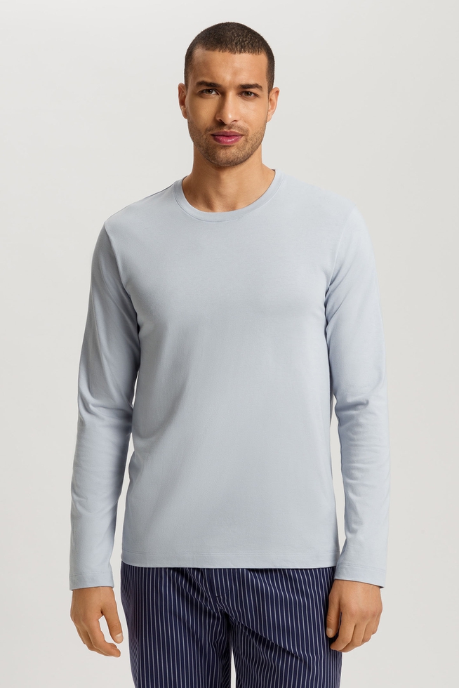 Мужской домашний хлопковый лонгслив 1