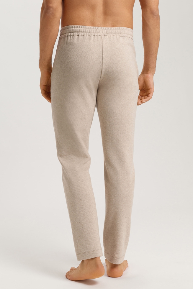  Мужские бежевые домашние брюки из хлопка  2