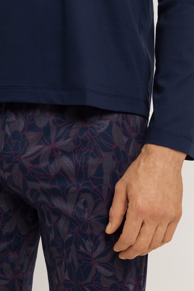 Мужская хлопковая пижама с брюками 3