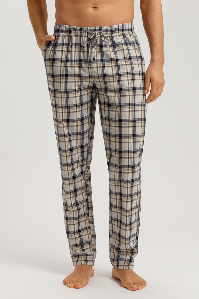  Мужские домашние брюки в клетку из хлопка   1