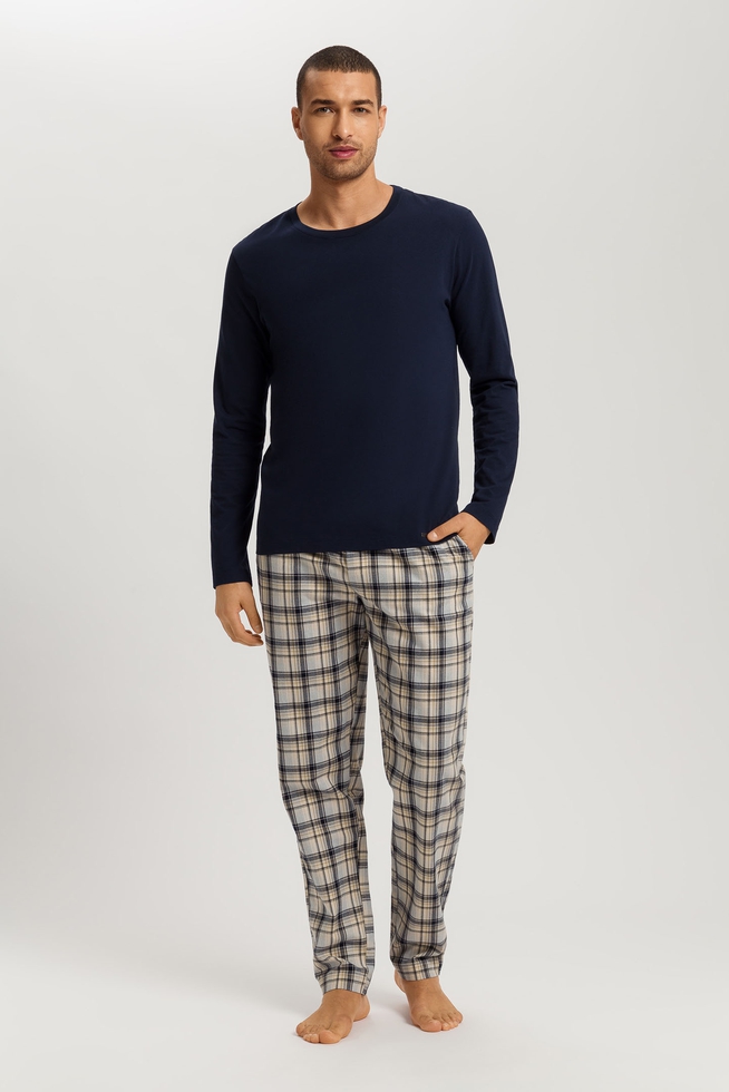  Мужские домашние брюки в клетку из хлопка   4