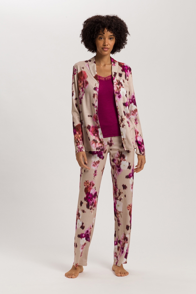 Женская домашняя рубашка с цветочным принтом  4