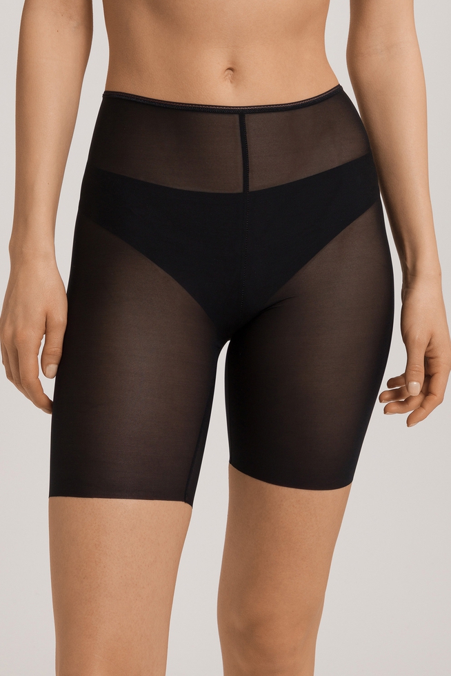  Женские черные трусы-шорты макси  1