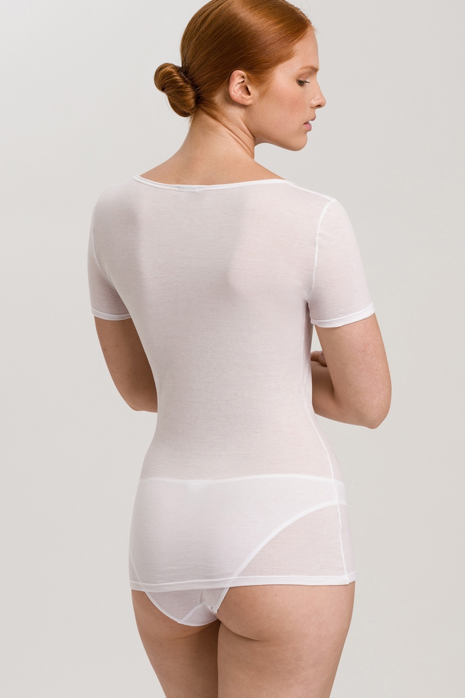 Женская белая хлопковая футболка 2