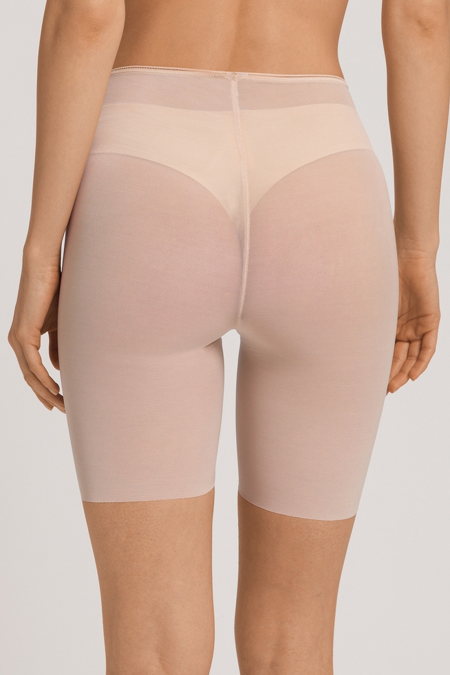  Женские бежевые трусы-шорты макси  2