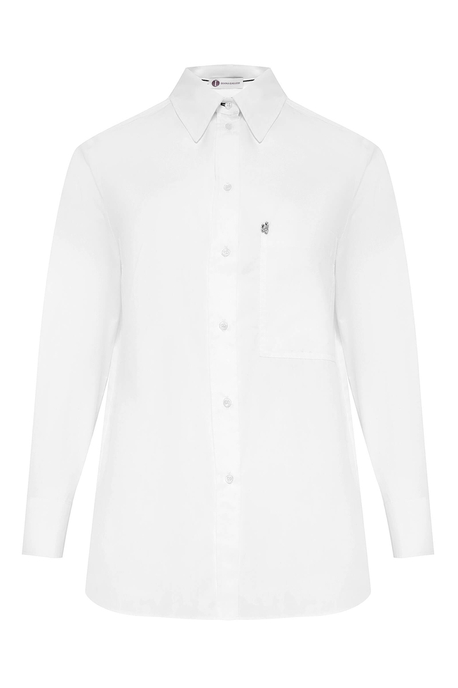 Женская белая блузка 6