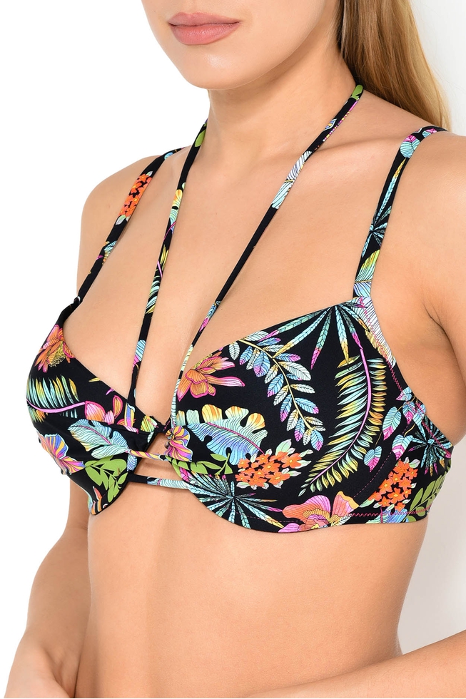 Купальник/ EBA0762 (Трусы) (Черный-Принт)(ЕСТЬ КОМПЛЕКТ) 3