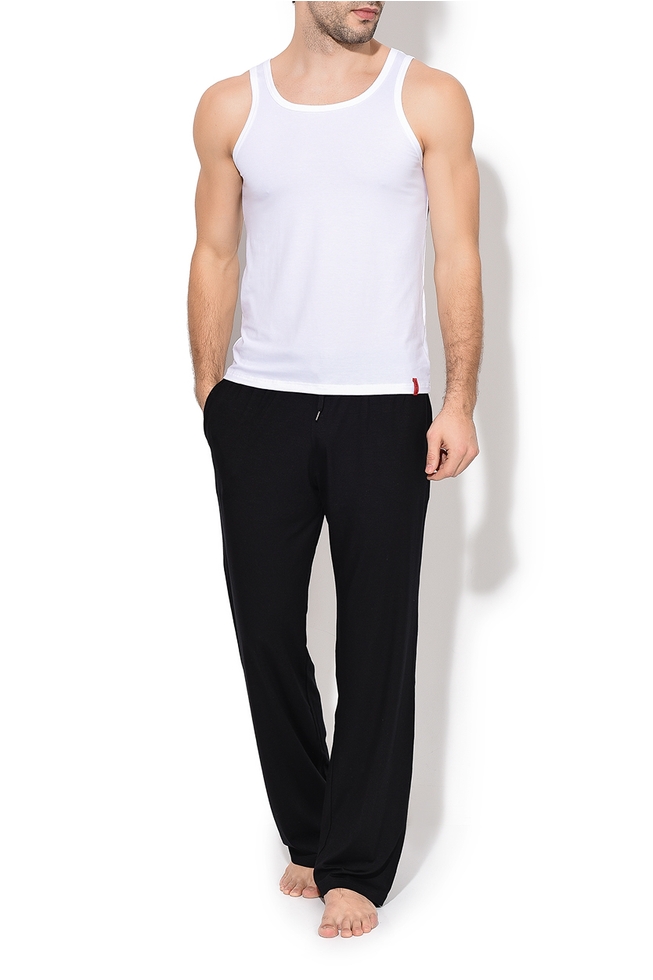 Мужская приталенная майка 7