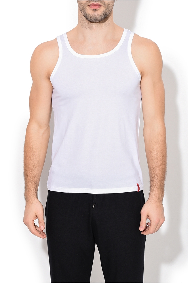 Мужская приталенная майка 5