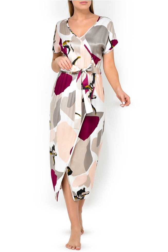  Длинное домашнее платье  1