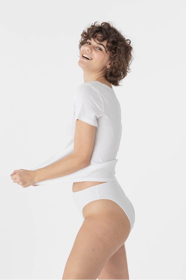 Женские высокие белые трусы-слипы Maison Lejaby купить