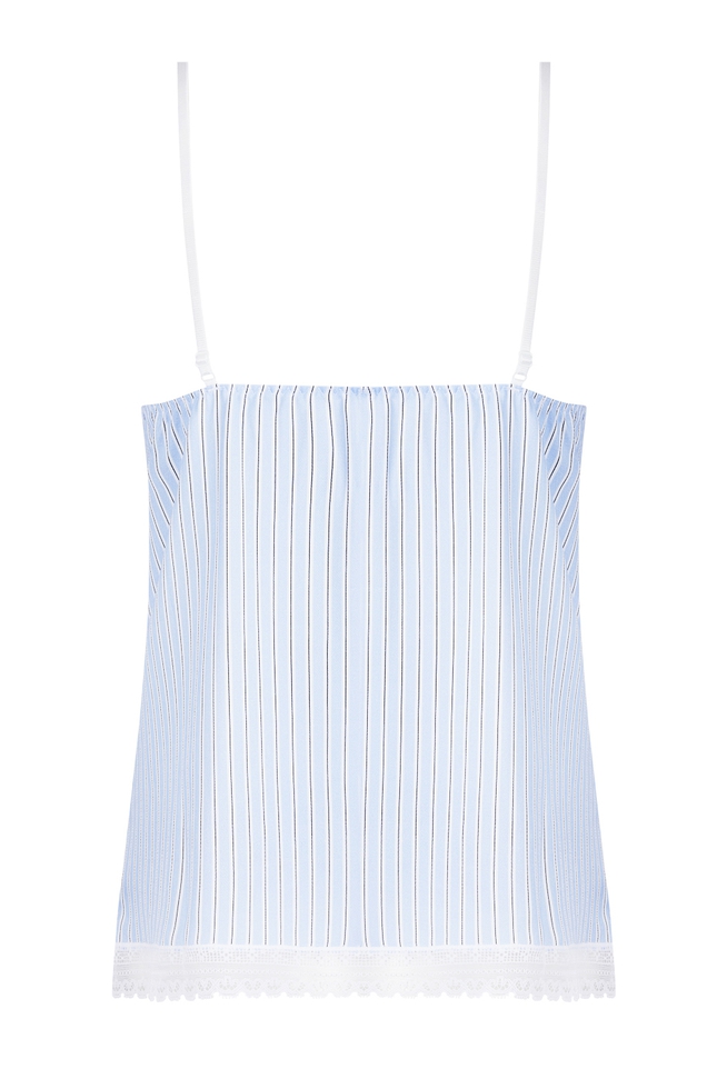  Женский домашний топ в полоску  2