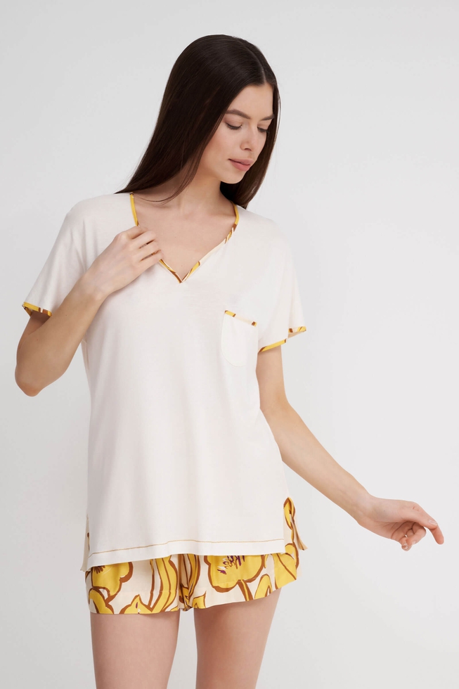 Женская пижама с шортами 2