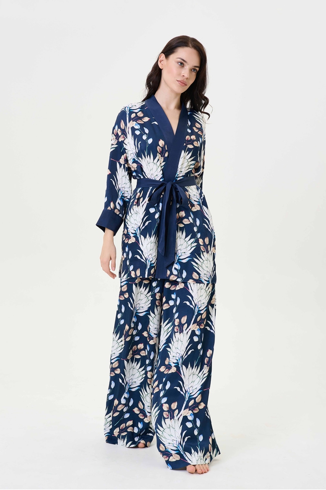 Женский домашний топ-кимоно 6