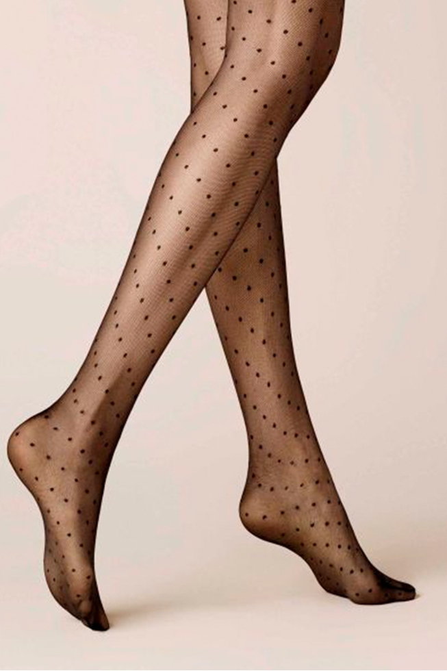 Колготки чёрные Raffinesse Dots 2