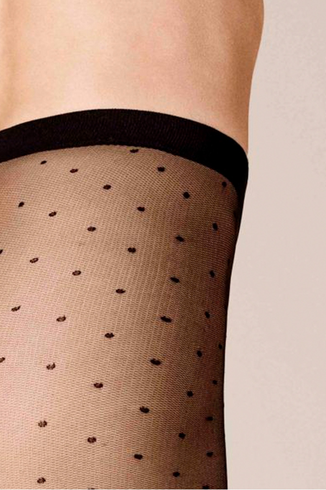 Колготки чёрные Raffinesse Dots 3