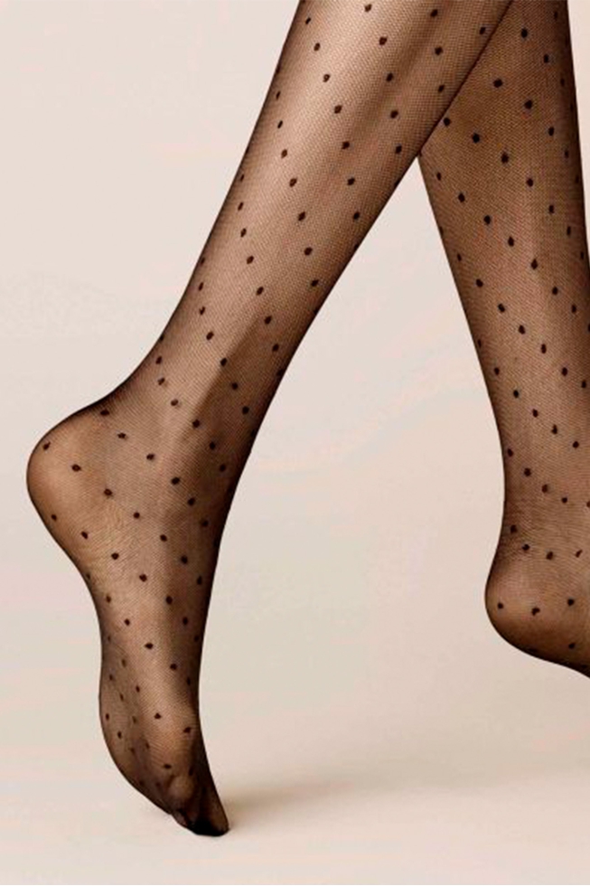 Колготки чёрные Raffinesse Dots 4