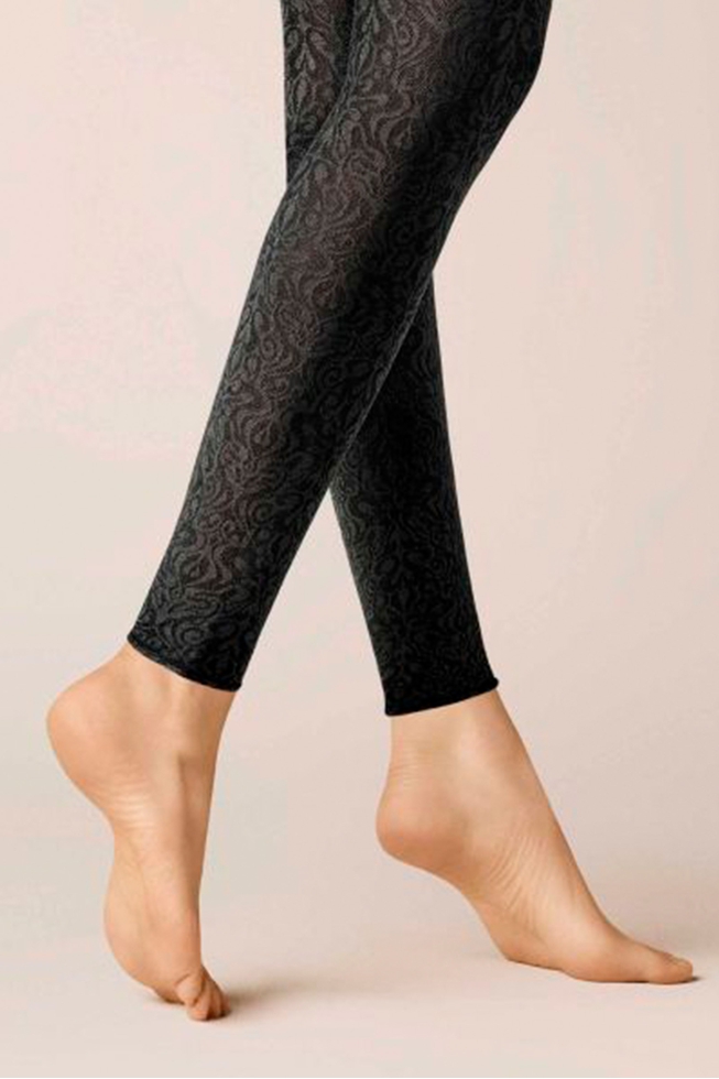 Леггинсы чёрные Winter Checks 2