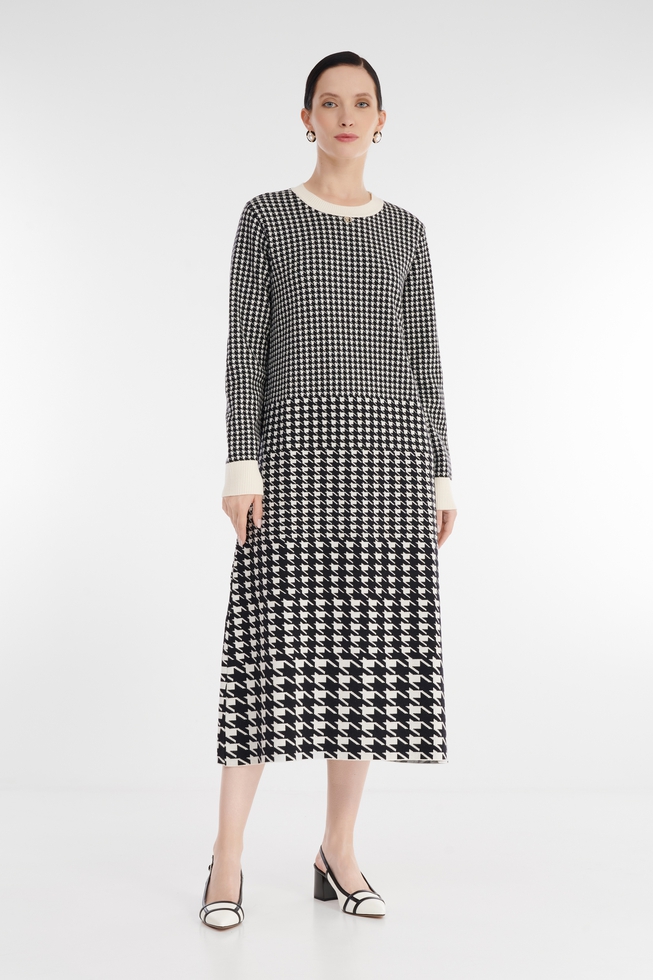 Платье миди с длинными рукавамии 1