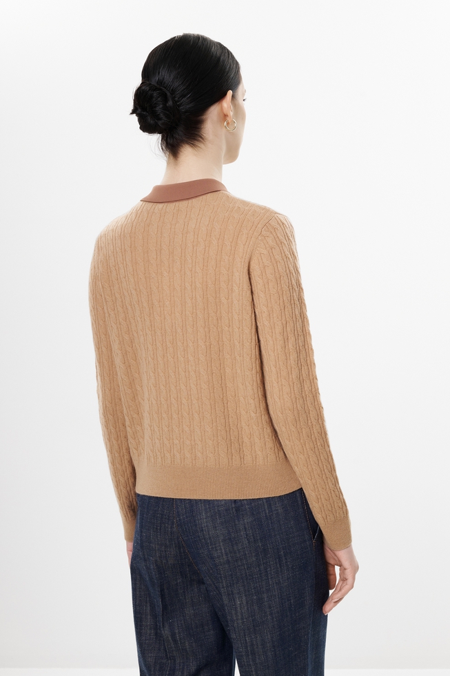 Женский джемпер с шерстью и кашемиром  2